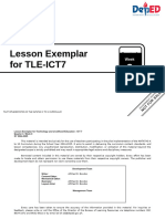 Leson Exemplar in OSH ICT-7