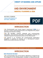 Environmental Planning ESIA