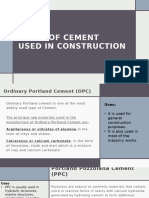 Types of Cement