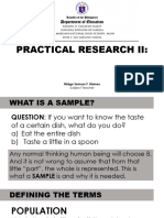 Lesson 9 Sampling Procedures and Sample