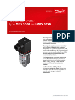 DS - Danfoss MBS 3000 Pressure Transmitter - Ver1.0 1