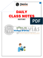 History 02 - Daily Class Notes - (UPSC Optional History)