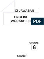 English Worksheet Grade 6