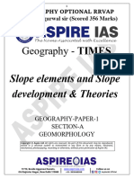 Geography - : Slope Elements and Slope Development & Theories