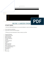 Music Career Finder