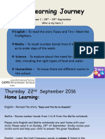 Learning Journey 22nd September