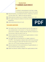 Unit 2: Current Electricity: Question Bank