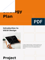Night Slash UX Strategy Plan Presentation Orange Variant