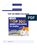 Top 100 MBBS Colleges of India