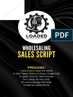 Wholesaling Sales Scripts