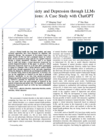 Classifying Anxiety and Depression Through LLMs Virtual Interactions A Case Study With ChatGPT