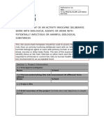 Biological Risk Assessment Form 2019