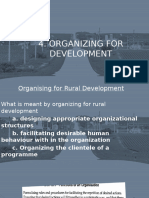 5 - Organizing For Development