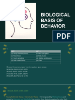 PYQs - Biological Basis of Behavior