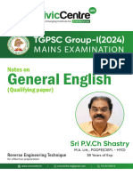 TGPSC Group-I General English Class Notes CivicCentre IAS