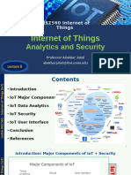 Lecture 8 - IoT Analytics and Security