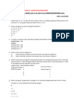 Class X Record Book Questions