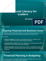 Financial Literacy For Leaders by Mr. Gautam Sadana