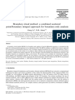 Boundary Cloud Method: A Combined Scattered Point/boundary Integral Approach For Boundary-Only Analysis