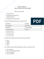 CBSE Test Paper 02 Chapter 01 Matter in Our Surrounding