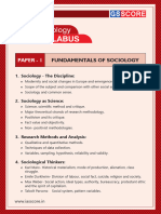 Syllabus Upsc Sociology-Optional