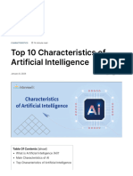 1.4.top 10 Characteristics of Artificial Intelligence - InterviewBit