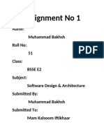 Assignment Software Design and Architecture