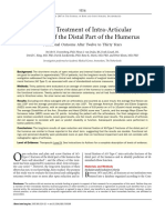 Surgical Treatment of Intra-Articular Fractures of The Distal Part of The Humerus