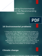 Word Leading Environmental Problem and The Recommending Solution GE3 3.24