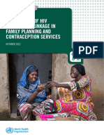 Integration of HIV and Testing and Linkage in Family Planning and Contraception Services