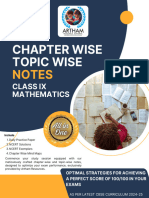 Class 9 Mathematics Chapter Wise Topic Wise Notes Chapter 4 Linear Equations in Two Variables