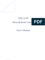 Manual Axis Communications AXIS 233D