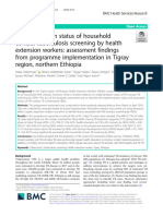 Implementation Status of Household Contact Tuberculosis Screening by Health Extension Workers Assessment Findings From Programme Implementation in Tigray, Region, Northern Ethiopia