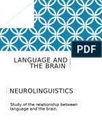 Fall 2022 Week 6 Language and The Brain