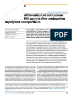 Investigation of The Enhanced Antitumour Potency of STING Agonist After Conjugation To Polymer Nanoparticles