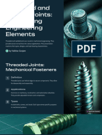 Threaded and Welded Joints Connecting Engineering Elements