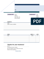 Auto Repair Invoice 06