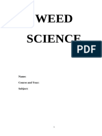 Weed Science Module