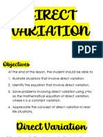 Direct Variation