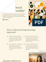 What Is Cultural Entrepreneurship?: by Deepak