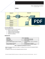 Lab 11.5.4: Network Testing: Topology Diagram