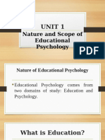 Educational Psychology PPT Unit One