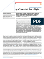 Electrical Tuning of Branched Flow of Light