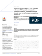 Advanced Biomaterial Agent From Chitosan