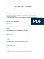 Selenium Locators Test Cases