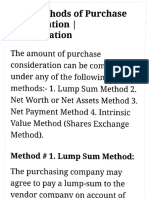 Unit 3 Methods For Calculation of Purchase Consideration Under Amalgamation