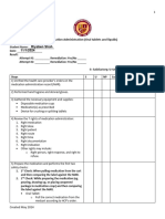 NUR102 MedAdministration SkillsValidation