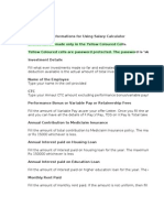 Salary Structure For 2008-2009