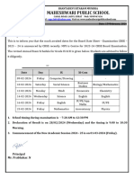 STD Ix & Xi Revised Annual Exam Schedule