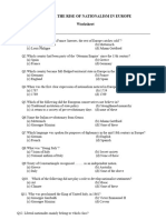 Worksheet CH 1 Nationalism in Europe